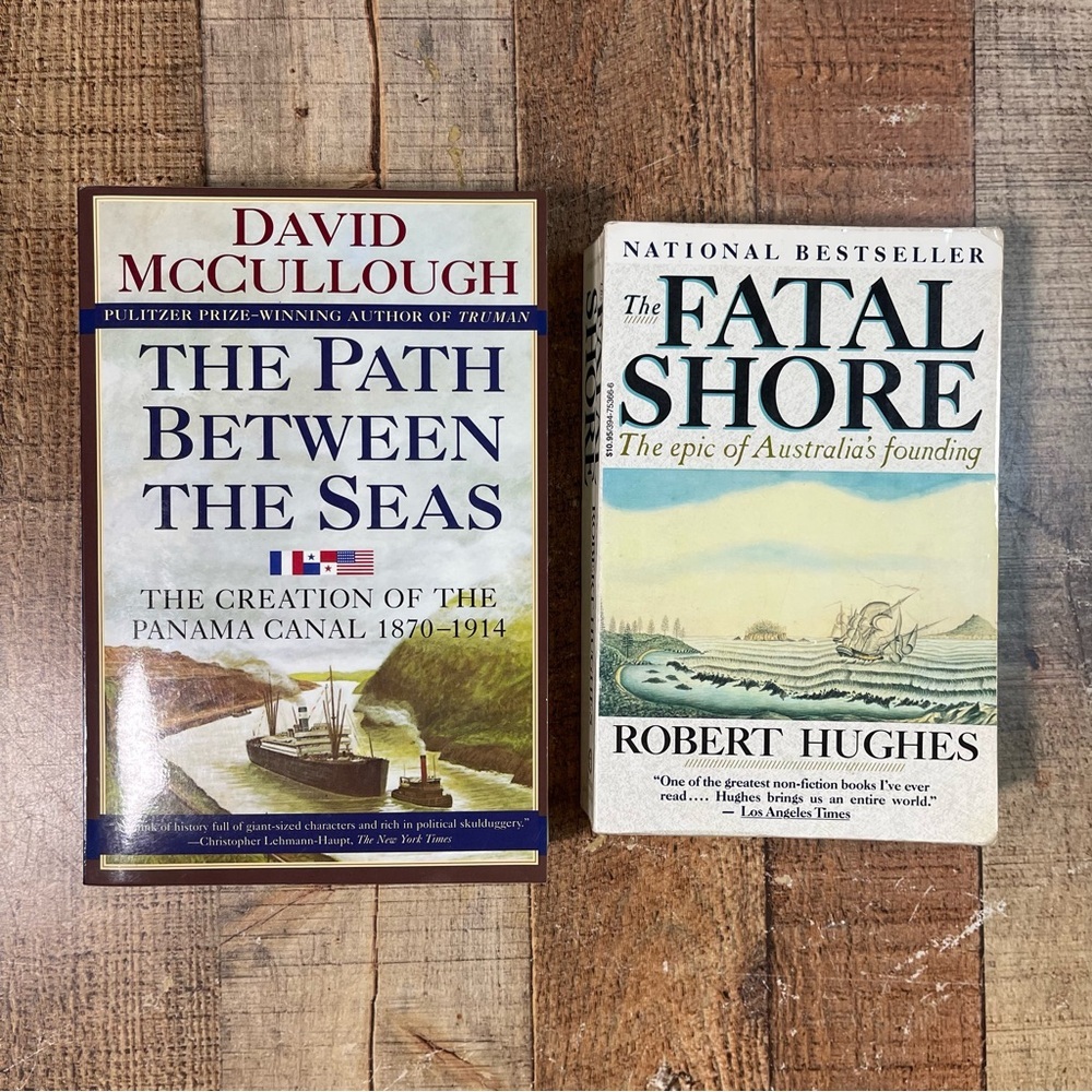 David McCullough The Path Between The Seas The Fatal Shore Robert Hughes Bundle